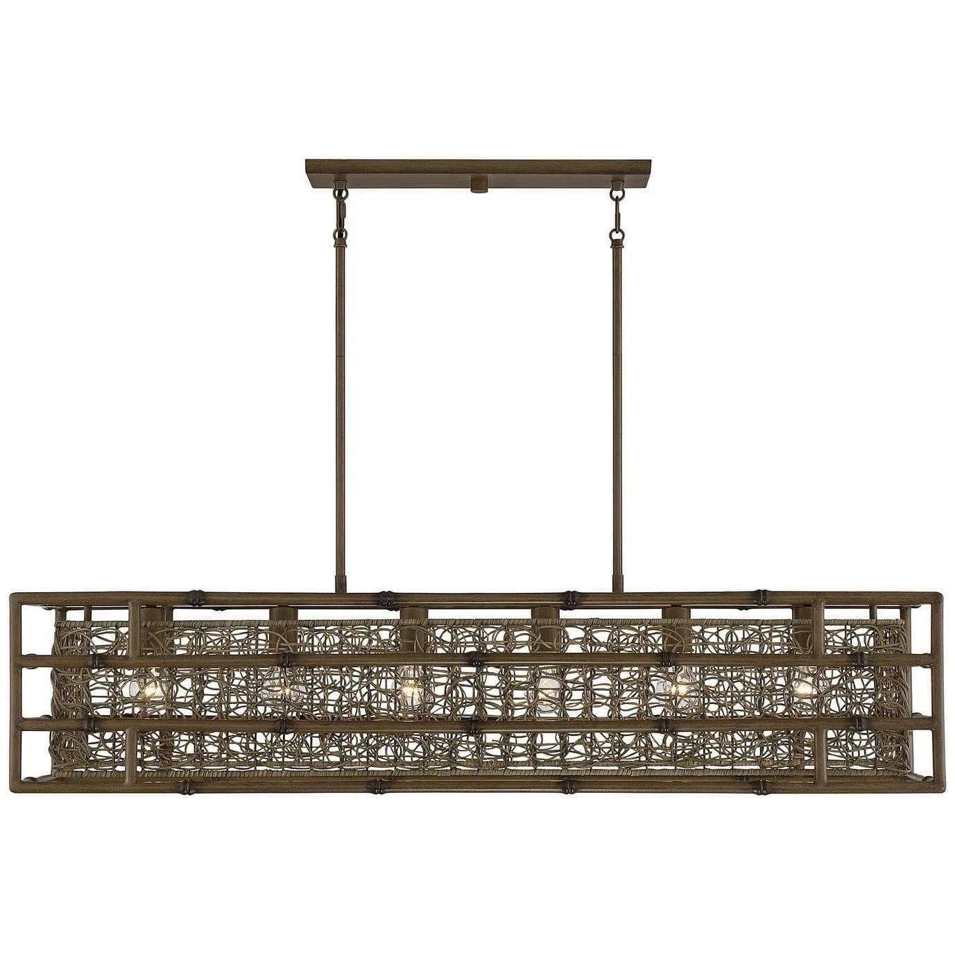 Savoy House - Treviso Six Light Linear Chandelier - 1-7913-6-184 - Canada Light Shop