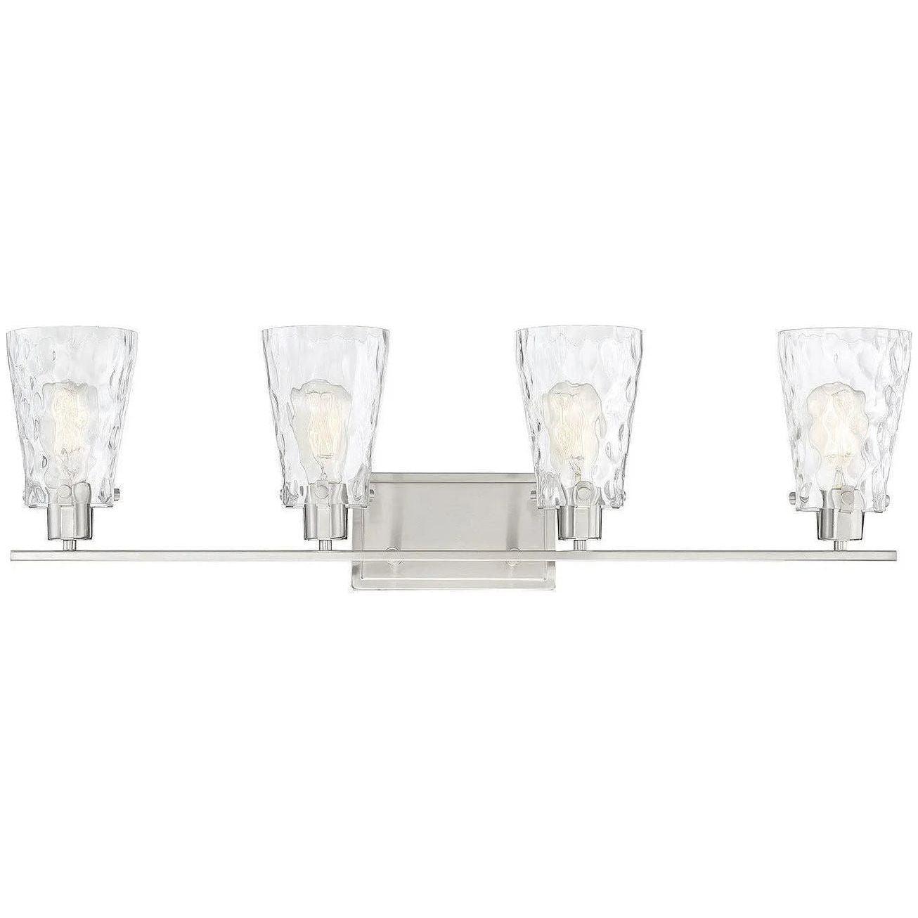 Savoy House - Vaughan Four Light Bath Bar - 8-4508-4-SN - Canada Light Shop