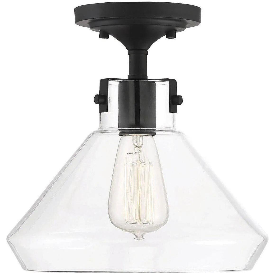 Savoy House - Walpole One Light Semi-Flush Mount - 6-9137-1-89 - Canada Light Shop