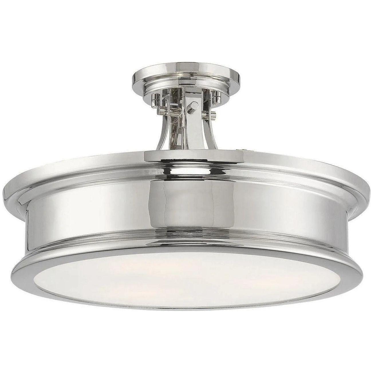 Savoy House - Watkins Three Light Semi-Flush Mount - 6-134-3-109 - Canada Light Shop