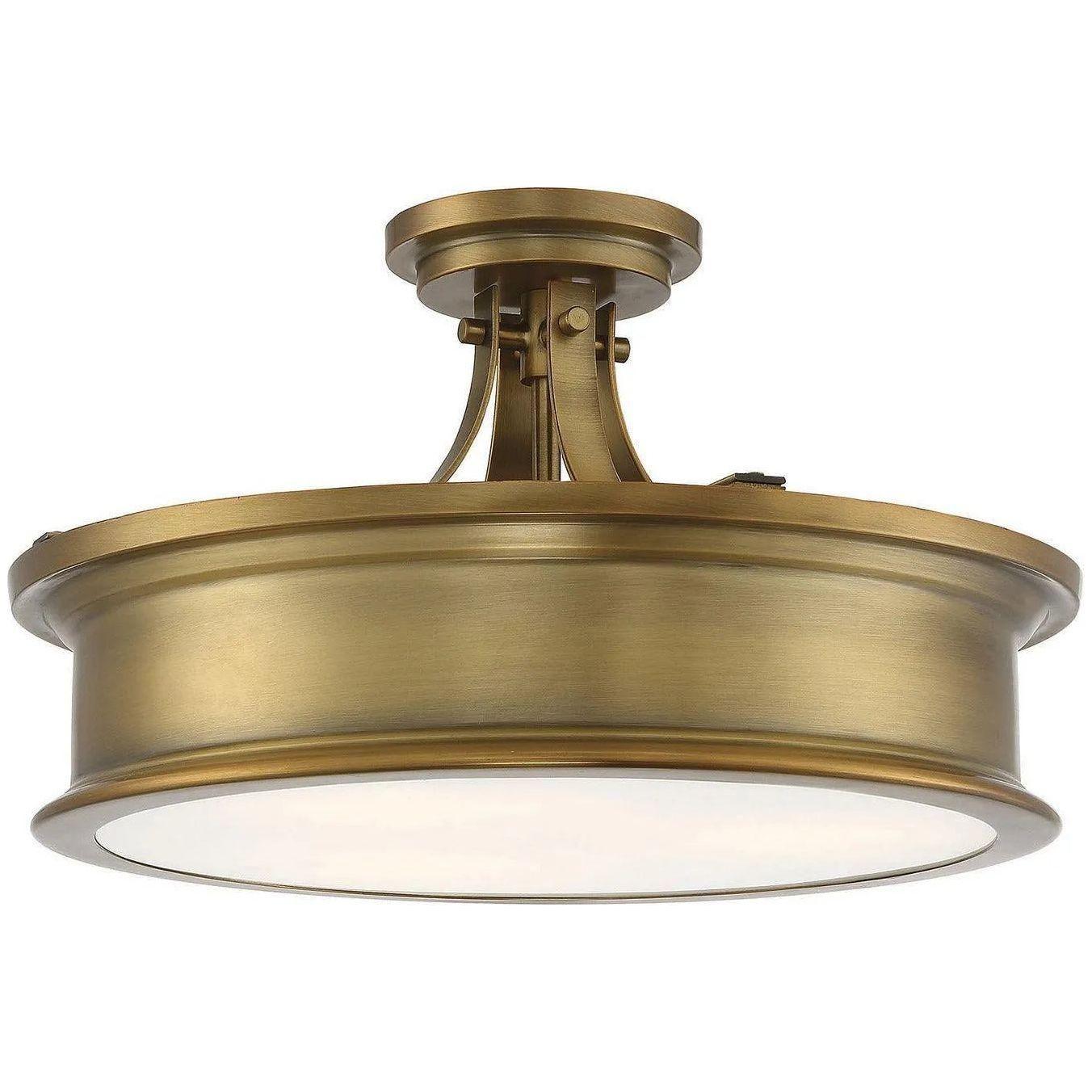 Savoy House - Watkins Three Light Semi-Flush Mount - 6-134-3-322 - Canada Light Shop
