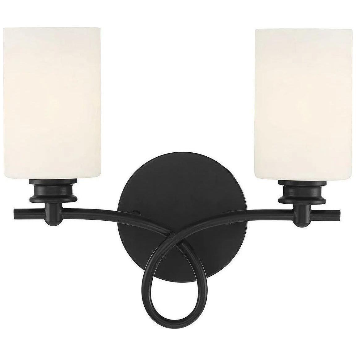 Savoy House - Woodbury Two Light Bath Bar - 8-530-2-BK - Canada Light Shop