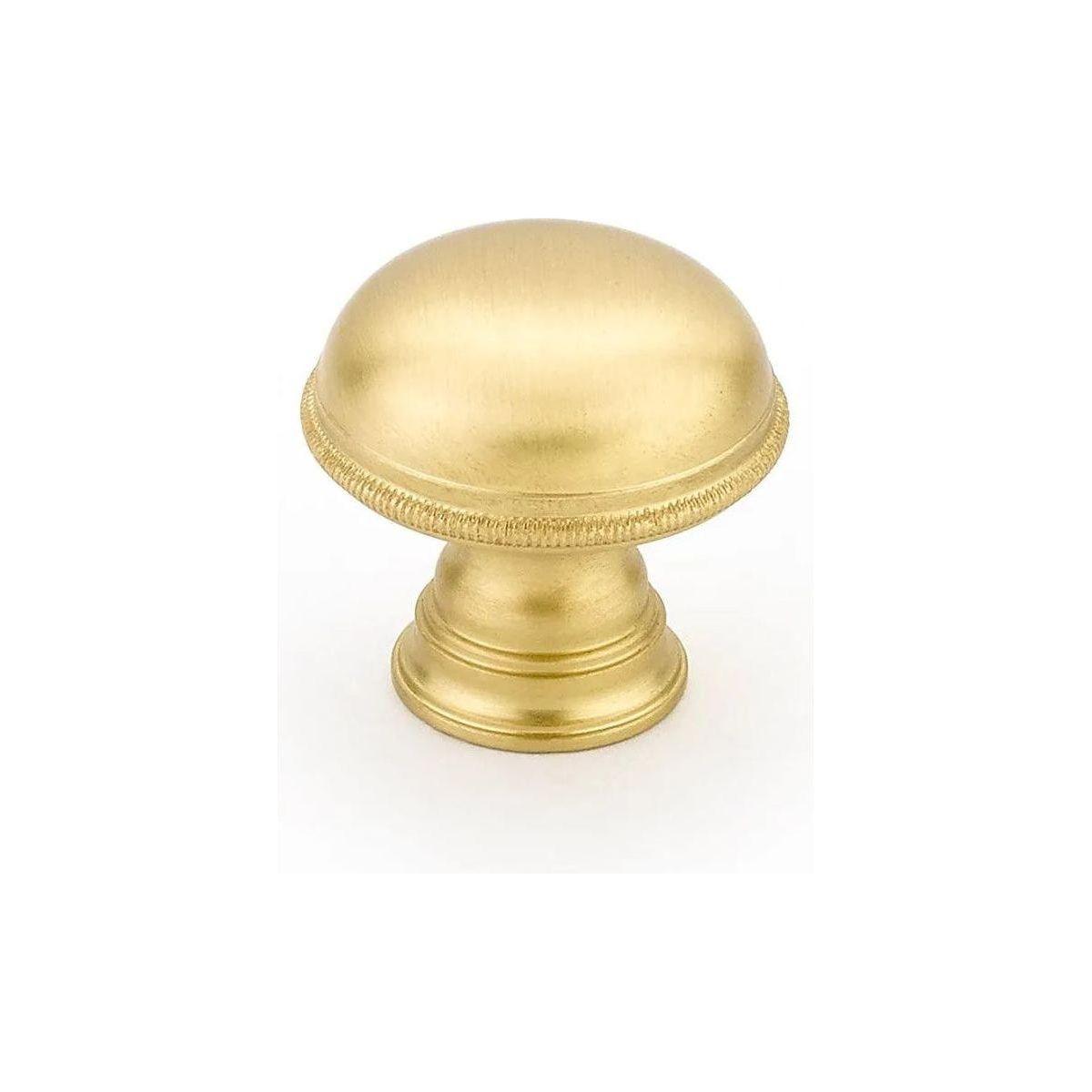 Schaub - Atherton Knurled Edge Plain Surface Knob - 572-SB - Canada Light Shop