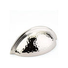 Schaub - Atherton Plain Edge Hammered Cup Pull - 573-PN - Canada Light Shop