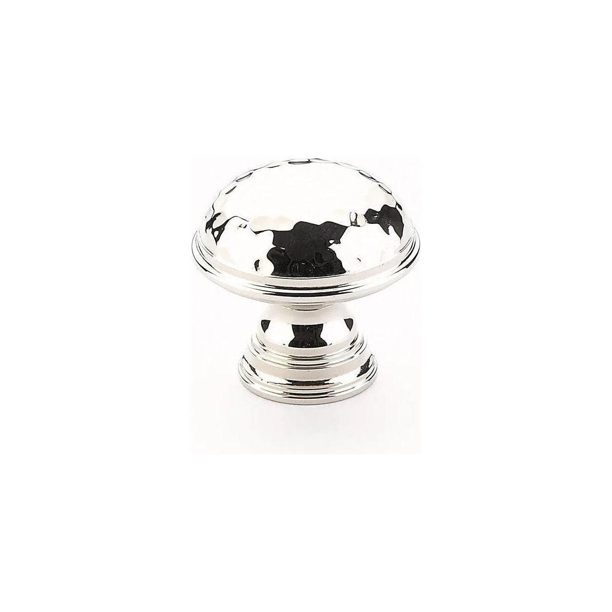 Schaub - Atherton Plain Edge Hammered Knob - 570-PN - Canada Light Shop