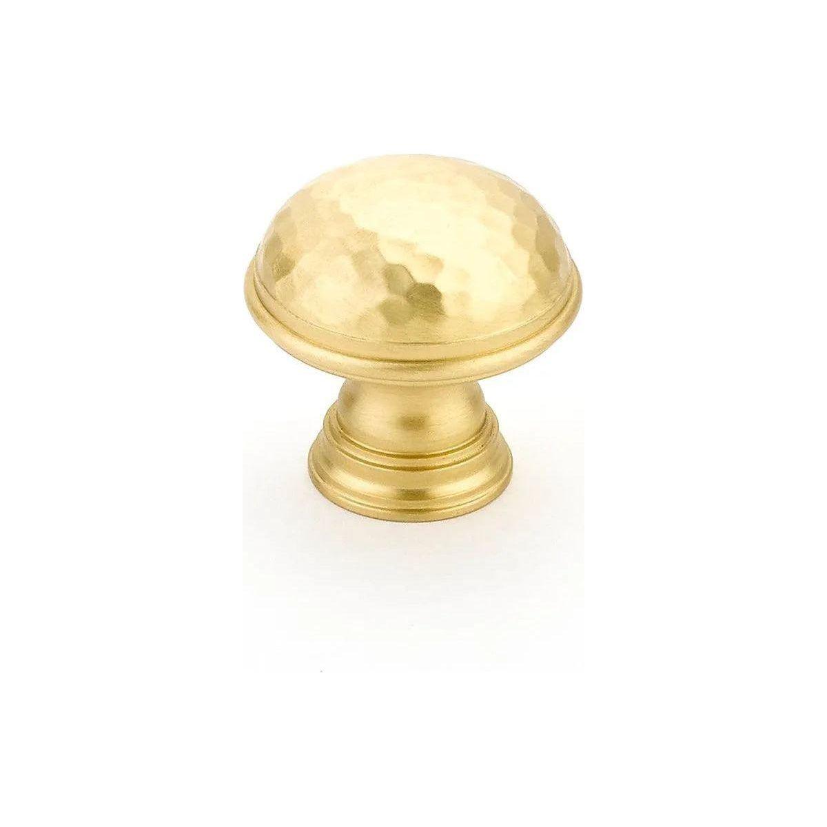 Schaub - Atherton Plain Edge Hammered Knob - 570-SB - Canada Light Shop
