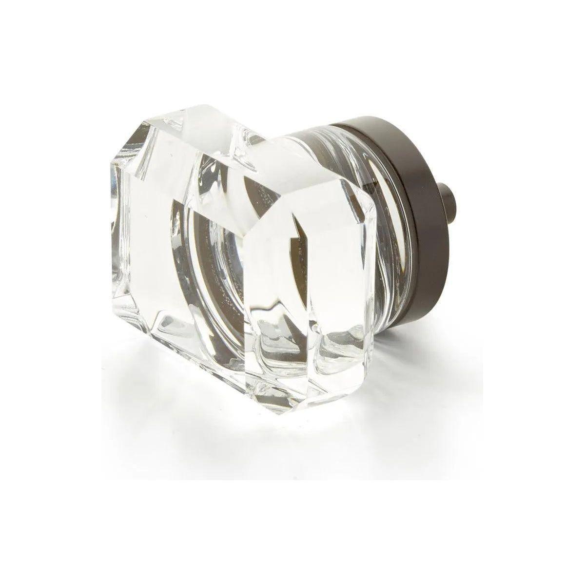 Schaub - City Lights Rectangular Glass Knob - 52-10B - Canada Light Shop