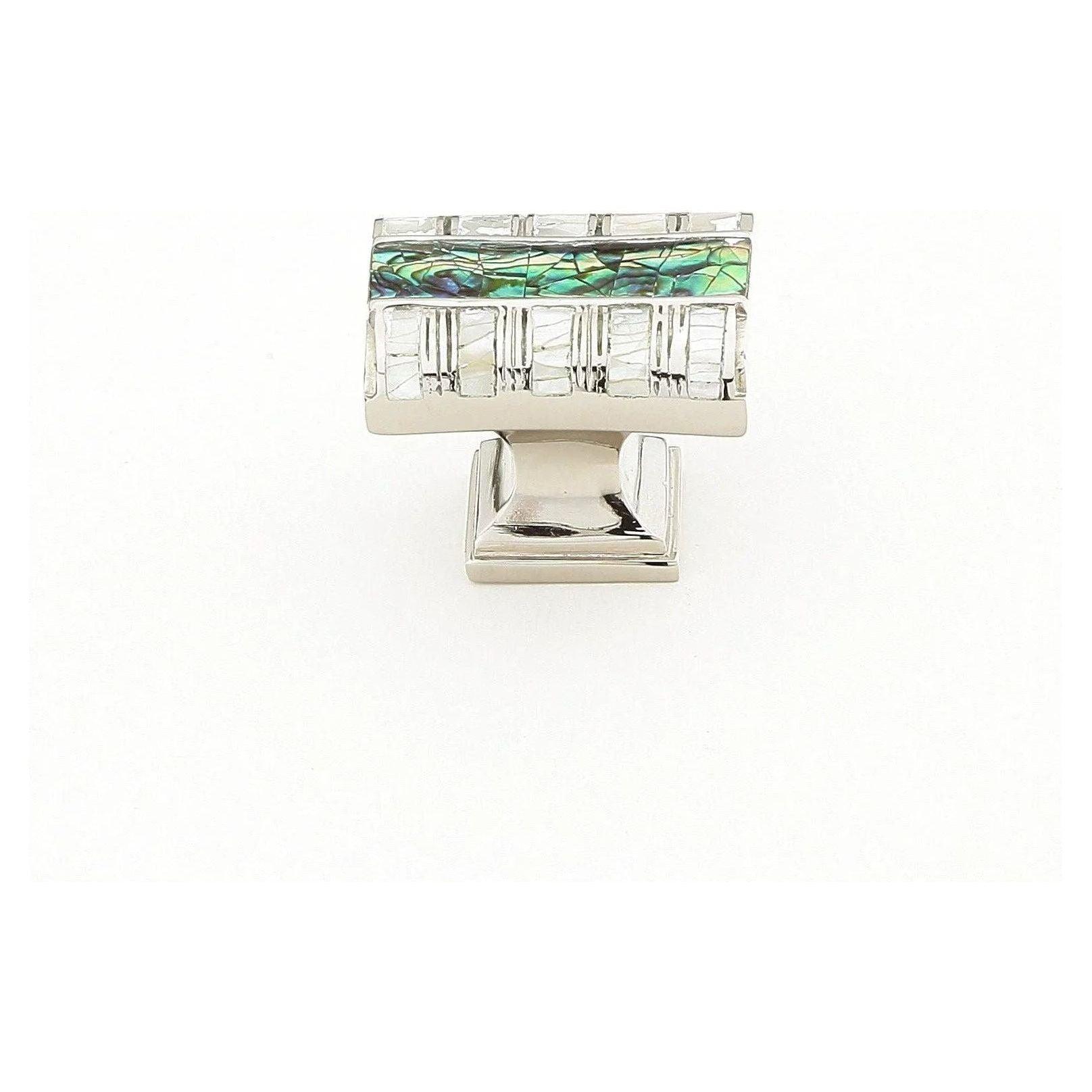 Schaub - Fair Isle Imperial Shell Rectangle Knob - 654-PN - Canada Light Shop