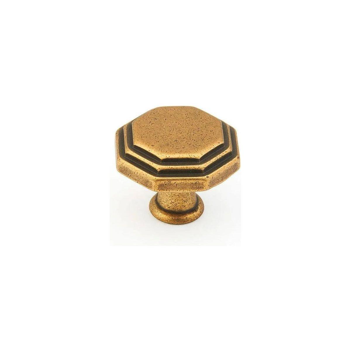 Schaub - Firenza Octagonal Knob - 283-LFBZ - Canada Light Shop