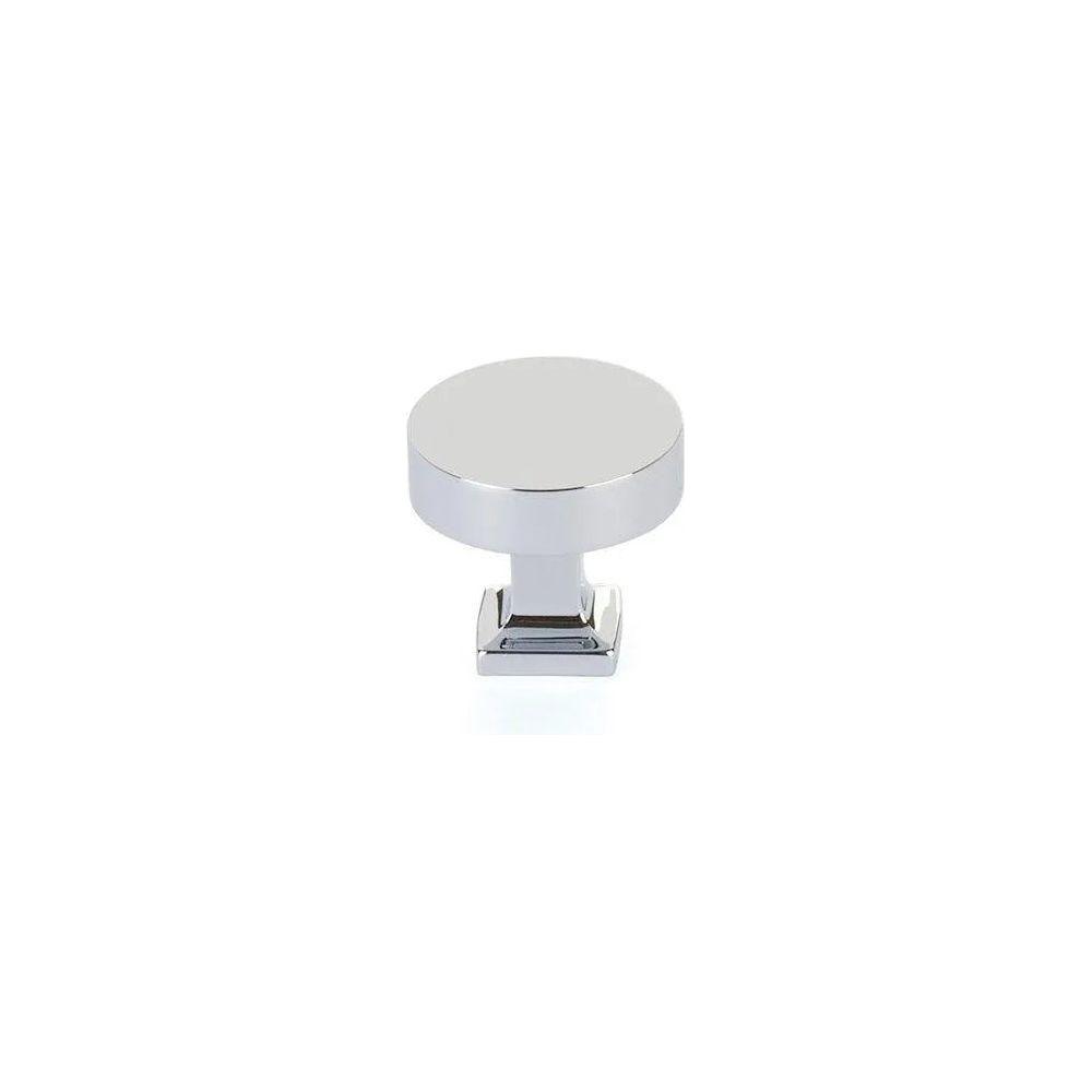 Schaub - Haniburton Round Knob with Square Base - 469-26 - Canada Light Shop