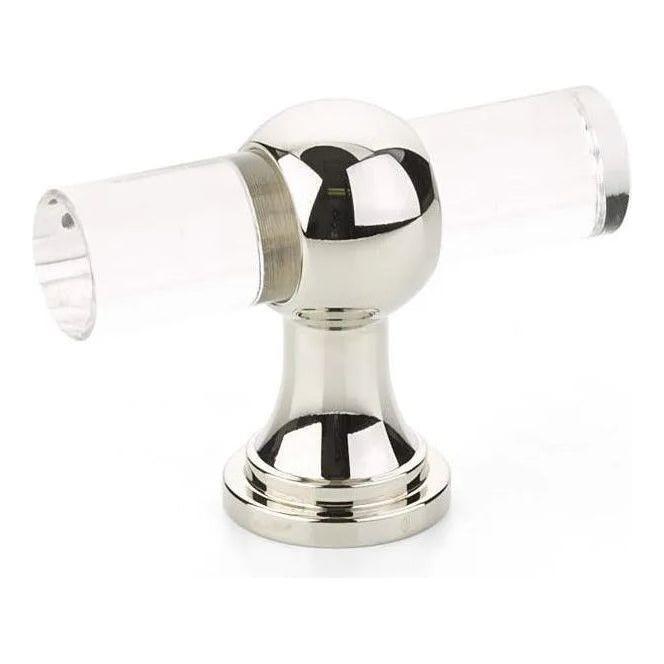 Schaub - Lumiere Transitional Adjustable Clear Acrylic T-Knob - 411-PN - Canada Light Shop