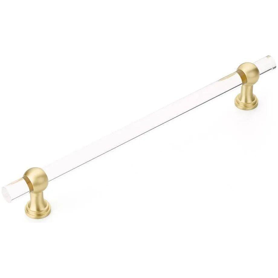 Schaub - Lumiere Transitional Non-Adjustable Clear Acrylic Appliance Pull - 412-SB - Canada Light Shop