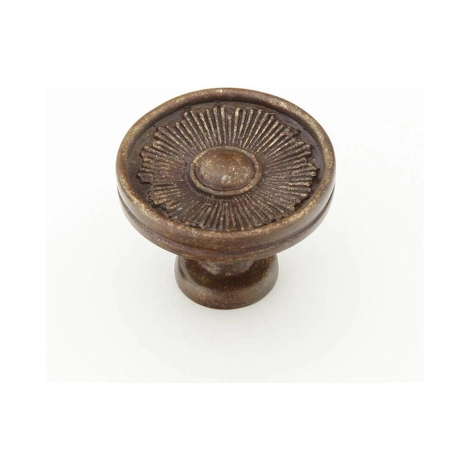 Schaub - Sunburst Round Knob - 972-HLB - Canada Light Shop