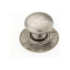 Schaub - Sunburst Round Knob with Backplate - 970-SA - Canada Light Shop
