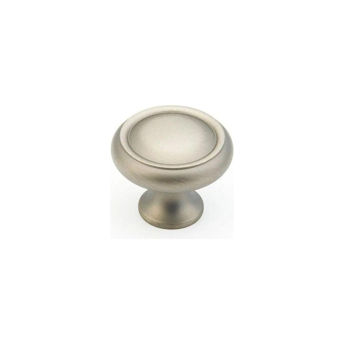 Schaub - Traditional Circle Knob - 711-AN - Canada Light Shop