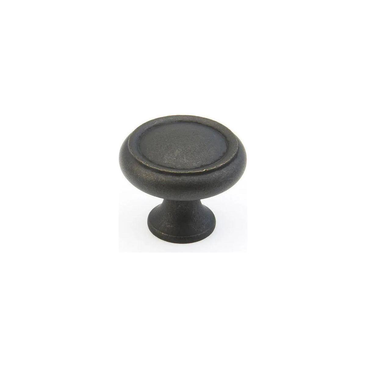 Schaub - Traditional Circle Knob - 711-DBZ - Canada Light Shop