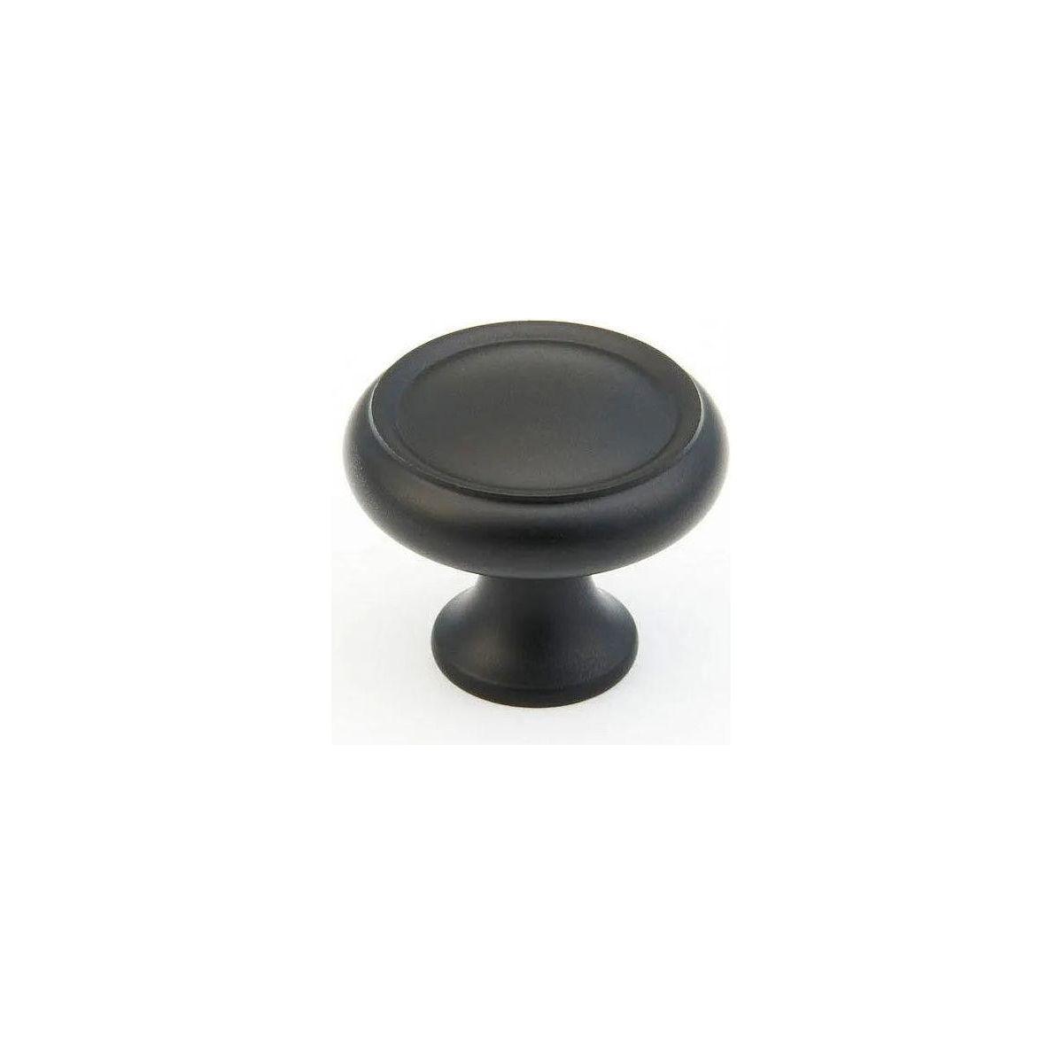 Schaub - Traditional Circle Knob - 711-FB - Canada Light Shop