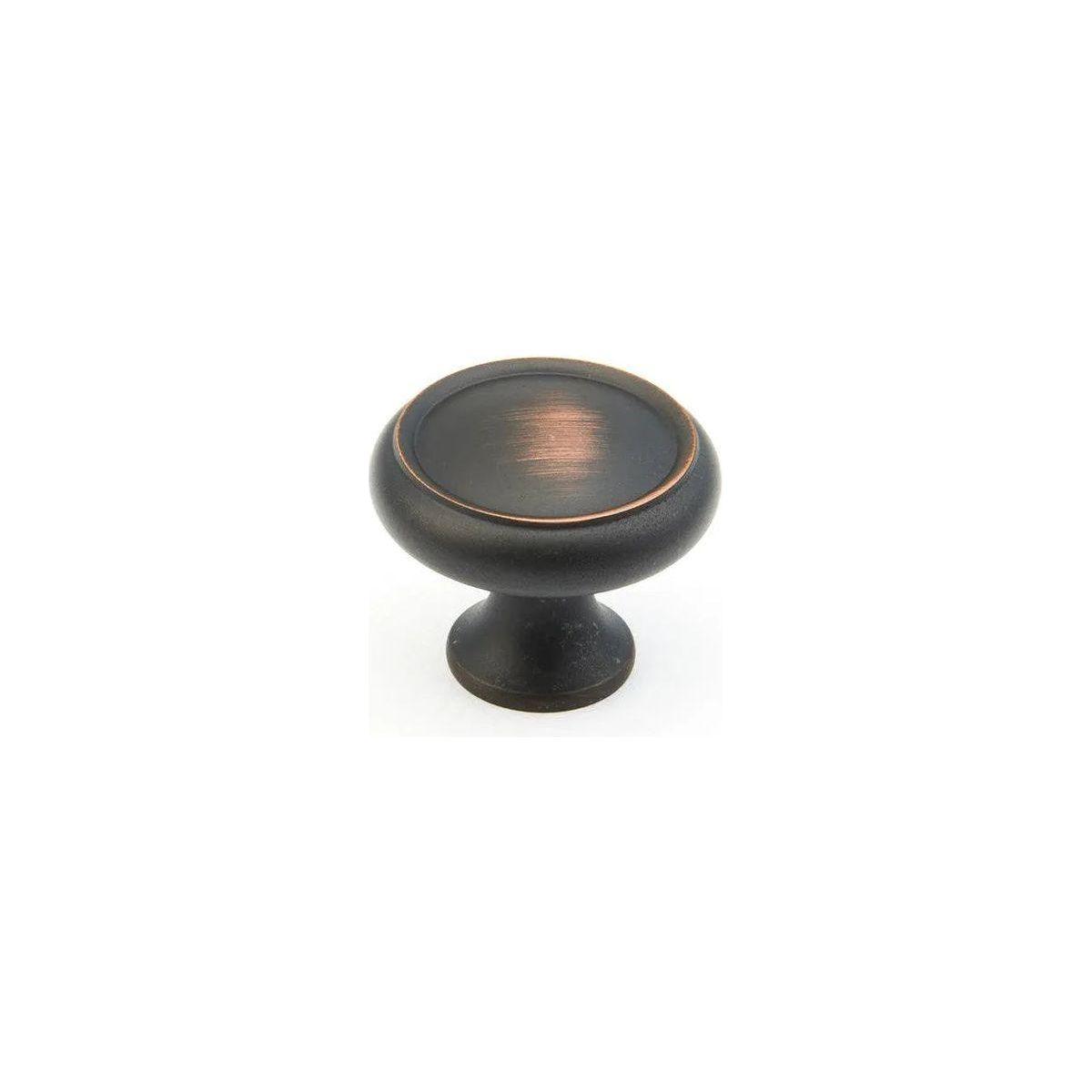 Schaub - Traditional Circle Knob - 711-MIBZ - Canada Light Shop