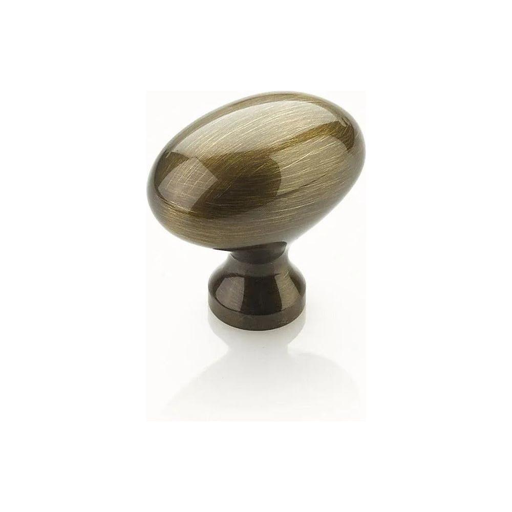 Schaub - Traditional Oval Knob - 719-AB - Canada Light Shop