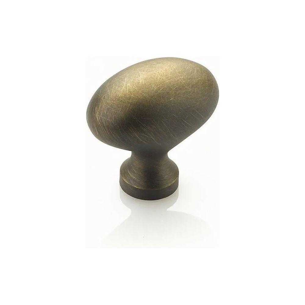 Schaub - Traditional Oval Knob - 719-ALB - Canada Light Shop
