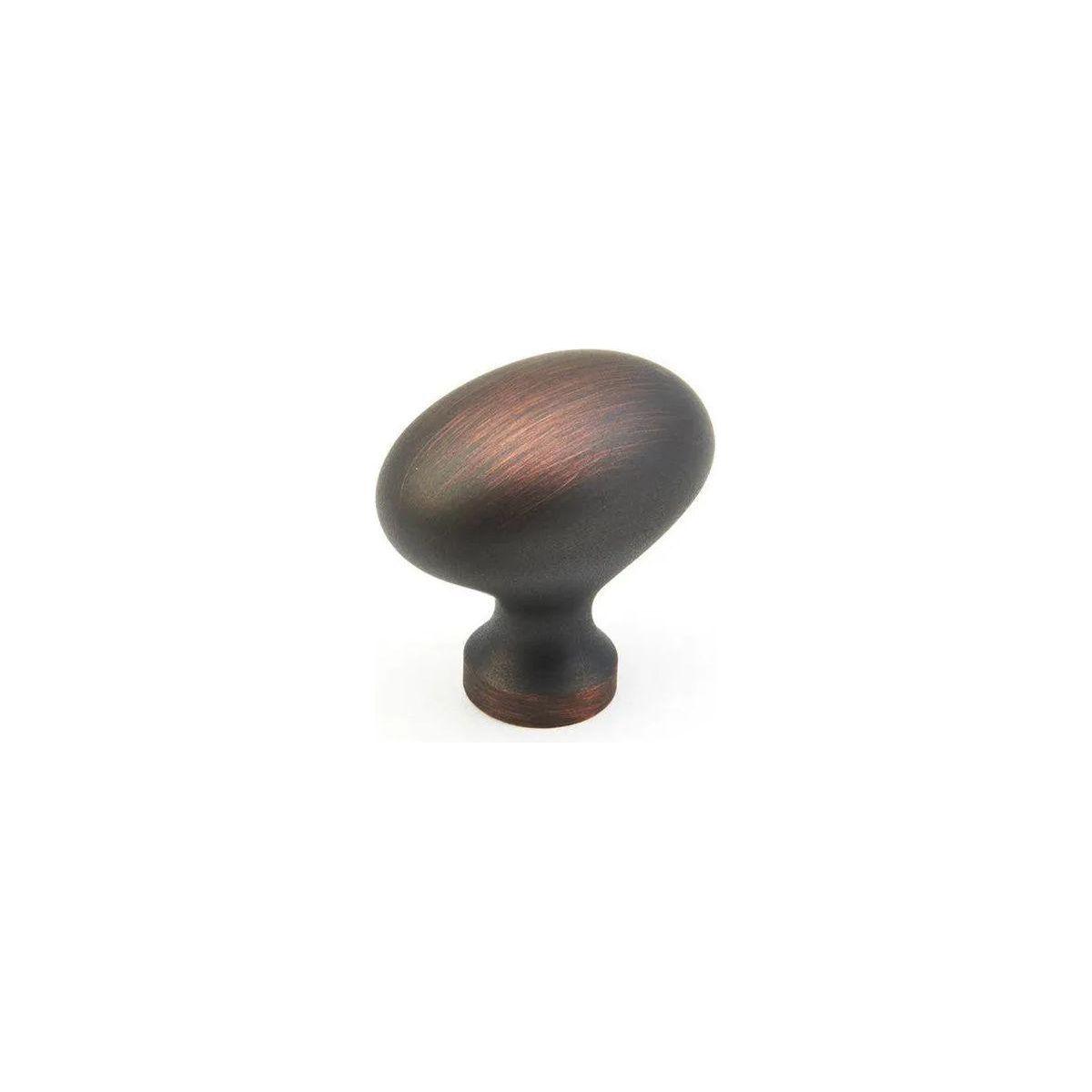 Schaub - Traditional Oval Knob - 719-MIBZ - Canada Light Shop