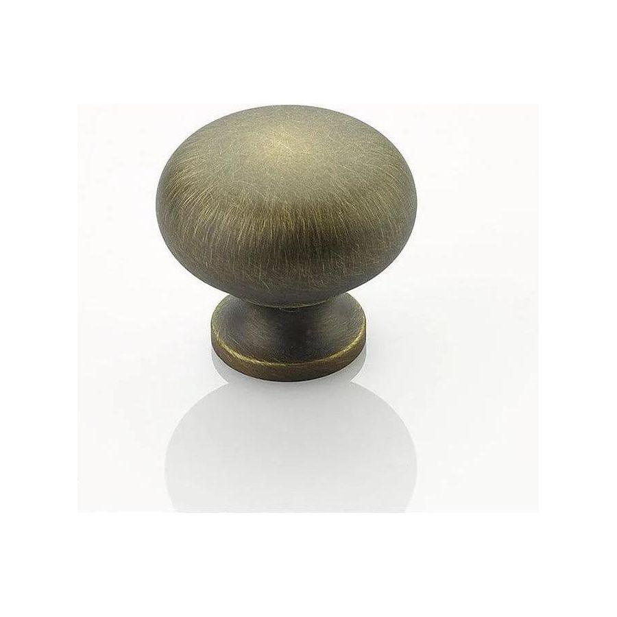 Schaub - Traditional Smooth Round Knob - 706-ALB - Canada Light Shop