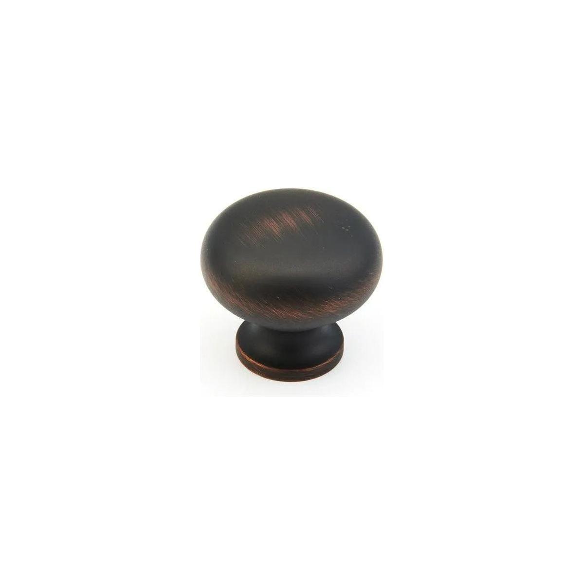 Schaub - Traditional Smooth Round Knob - 706-MIBZ - Canada Light Shop