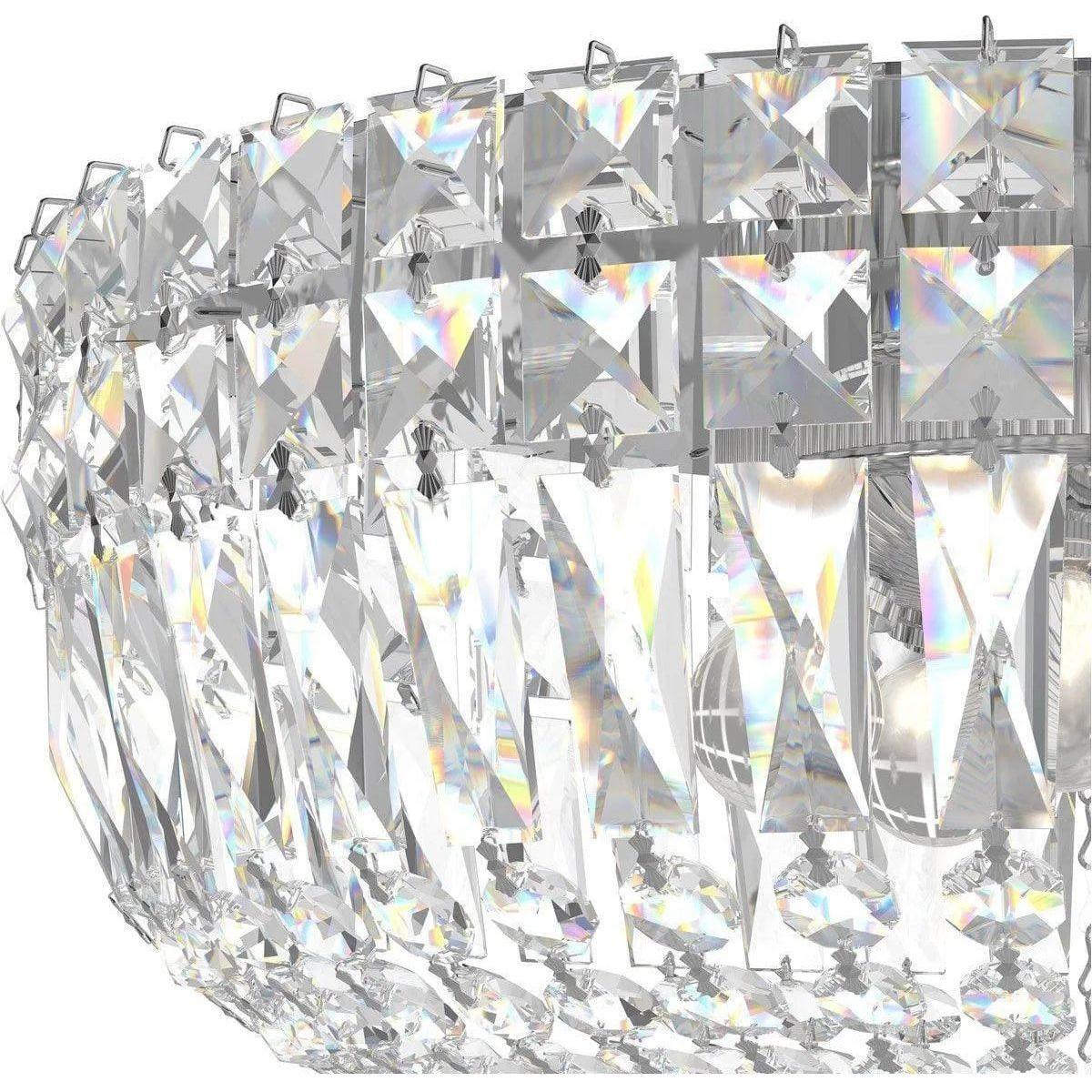 Schonbek 1870 - Petit Crystal Deluxe Semi Flush - 5890-211S - Canada Light Shop