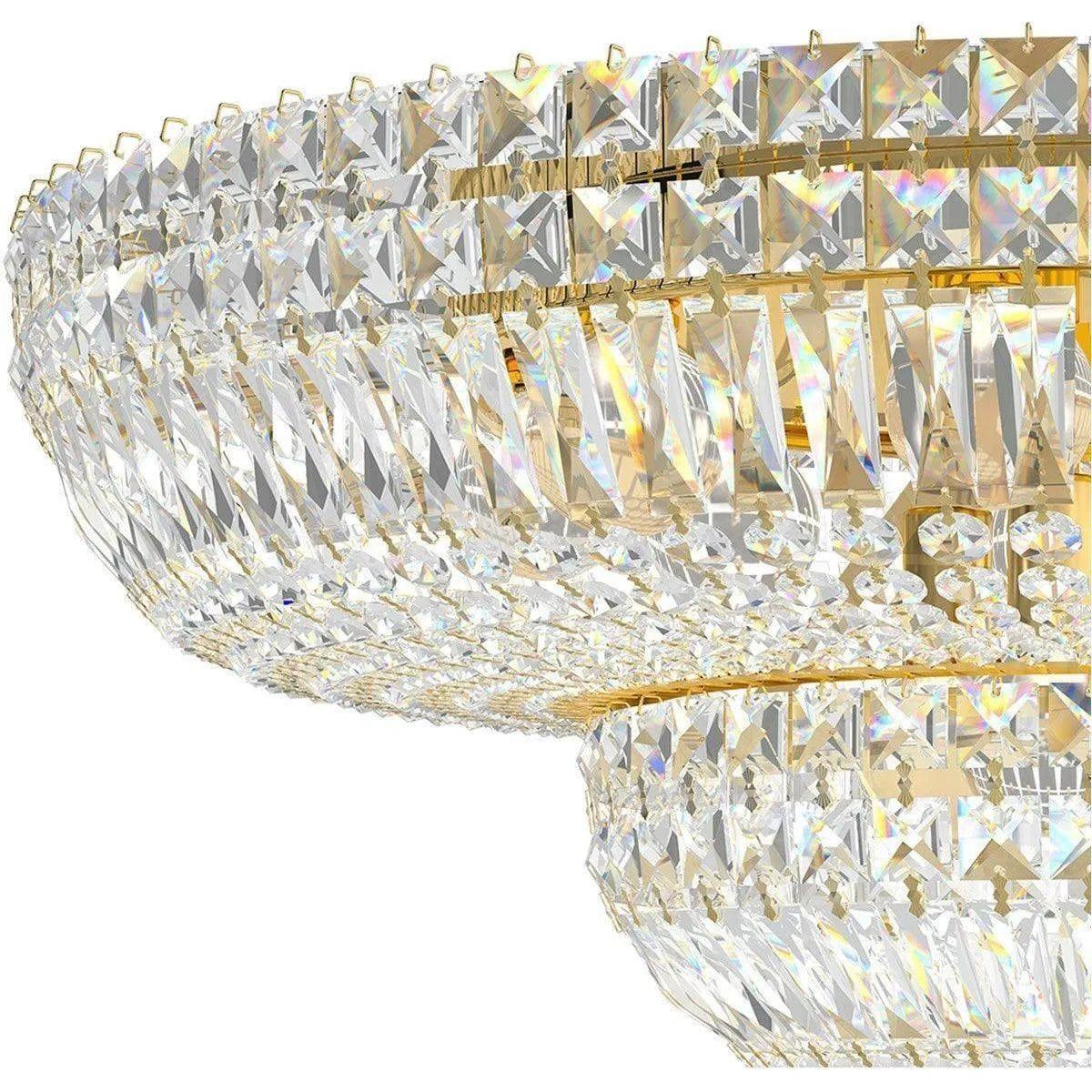 Schonbek 1870 - Petit Crystal Deluxe Semi Flush - 5895-211S - Canada Light Shop