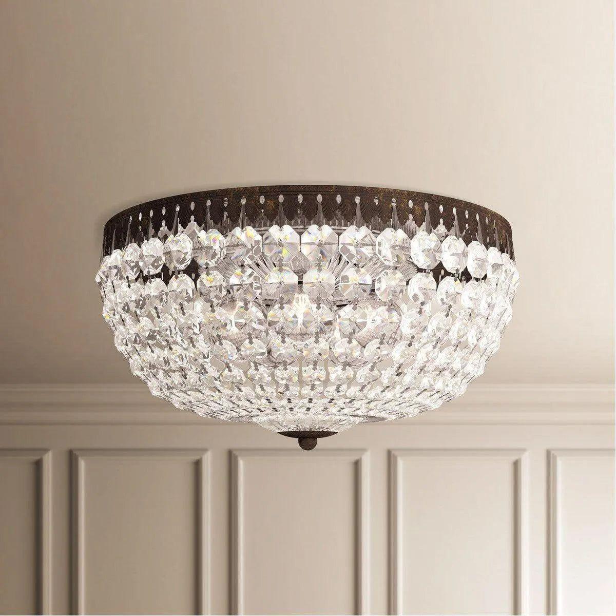 Schonbek 1870 - Petit Crystal Semi Flush - 1564-40S - Canada Light Shop