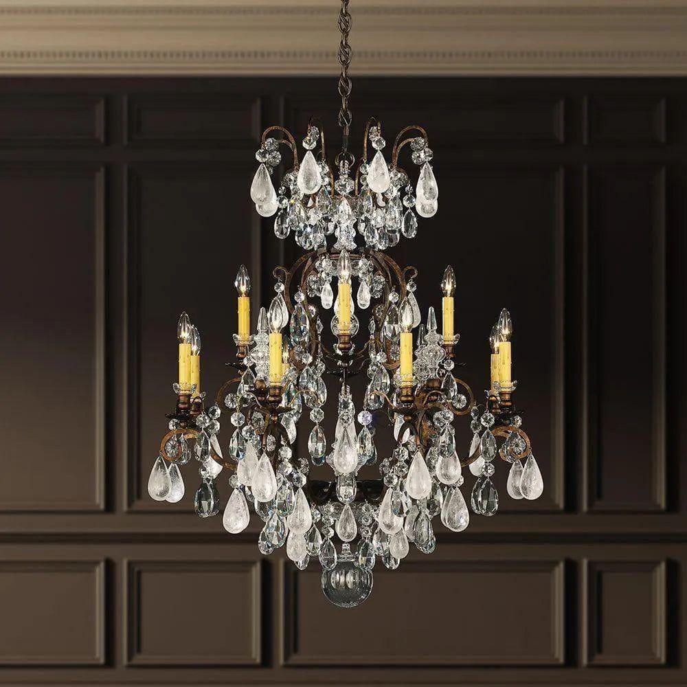 Schonbek 1870 - Renaissance Rock Crystal Chandelier - 3572-76CL - Canada Light Shop