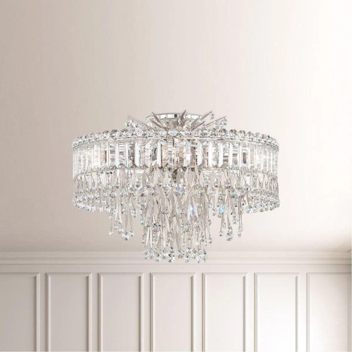 Schonbek 1870 - Triandra Semi Flush - LR1004N-48S - Canada Light Shop