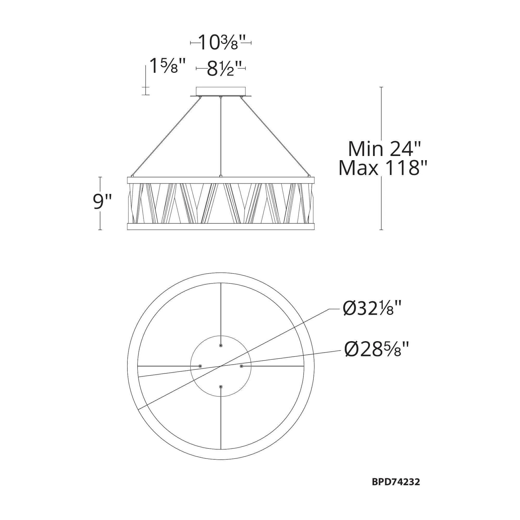 Schonbek Beyond - Corinth LED Pendant - BPD74232-AB - Canada Light Shop