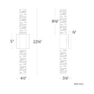 Schonbek Beyond - Cru LED Bath Vanity & Wall Light - BWS14222-PN - Canada Light Shop