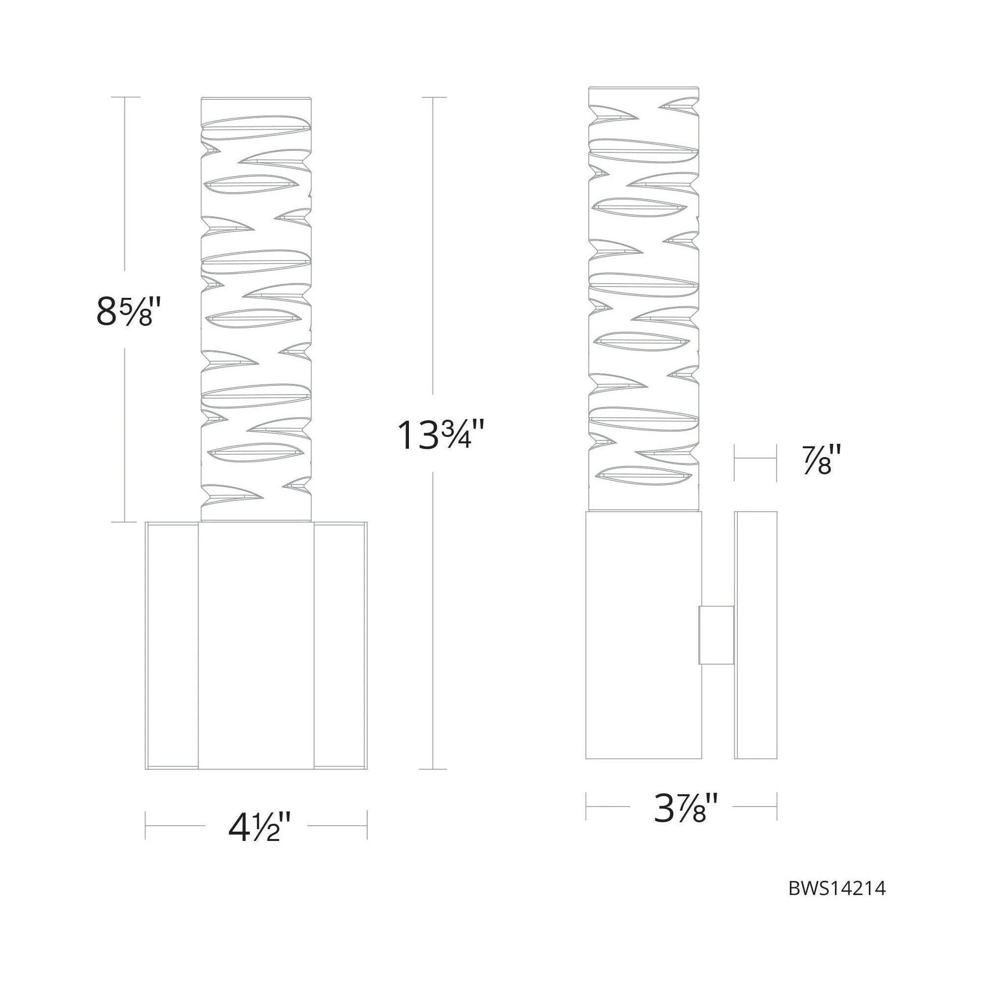 Schonbek Beyond - Cru LED Wall Sconce - BWS14214-PN - Canada Light Shop