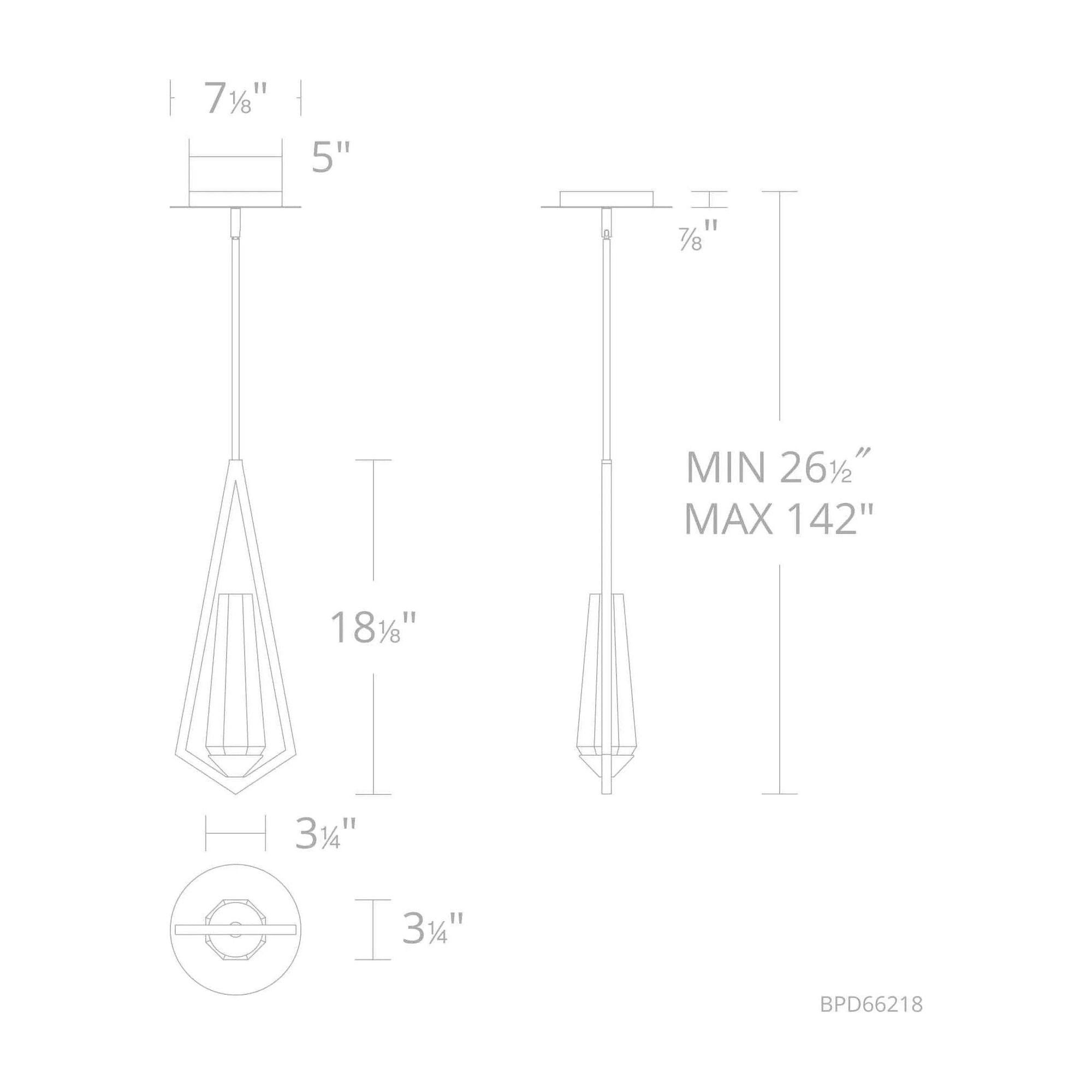 Schonbek Beyond - Devotion LED Mini Pendant - BPD66218-AB - Canada Light Shop