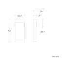 Schonbek Beyond - Glacio LED Wall Sconce - BWS73214-BK - Canada Light Shop