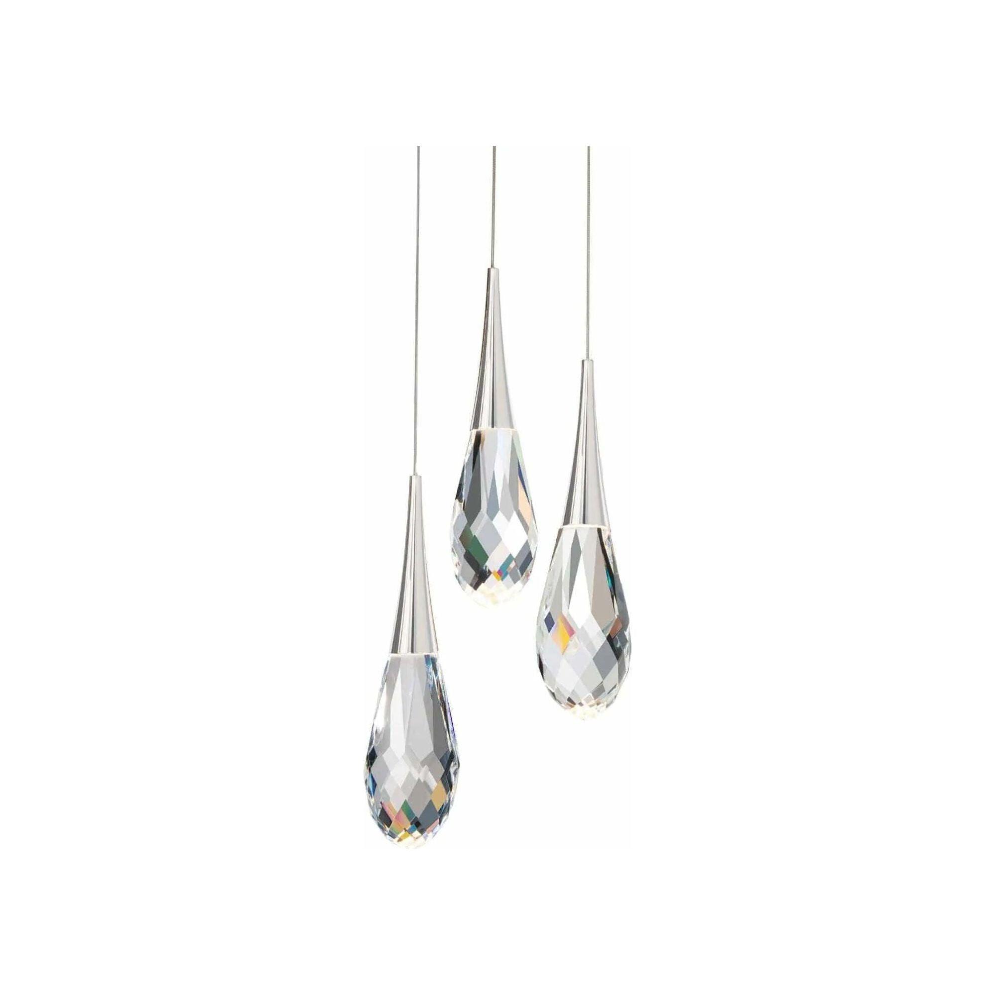 Schonbek Beyond - Hibiscus 3 Light LED Multi-Light Pendant - BPD21203-PN - Canada Light Shop