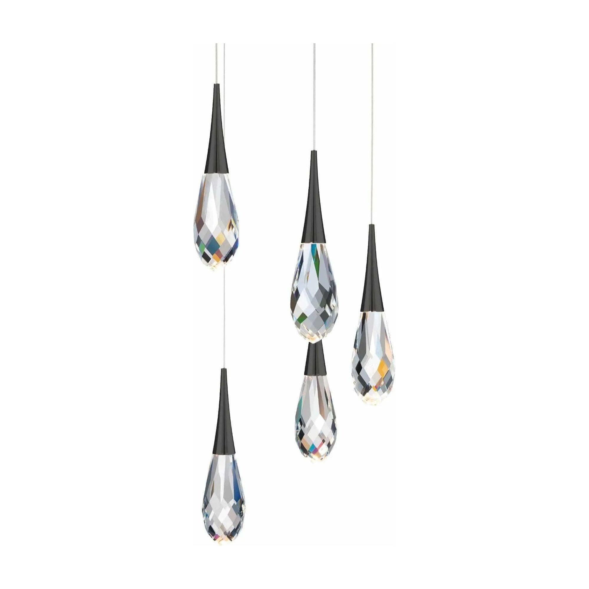 Schonbek Beyond - Hibiscus 5 Light LED Multi-Light Pendant - BPD21205-BK - Canada Light Shop