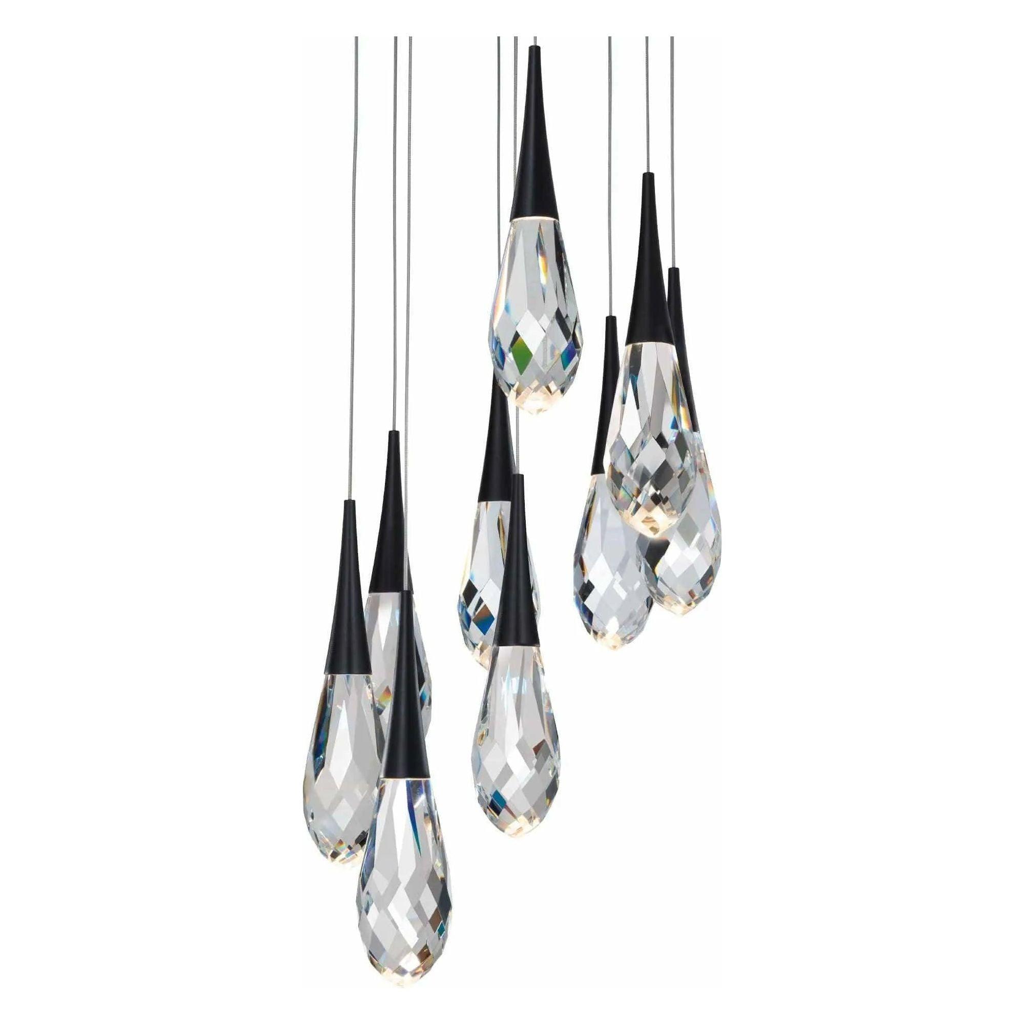 Schonbek Beyond - Hibiscus 9 Light LED Multi-Light Pendant - BPD21209-BK - Canada Light Shop