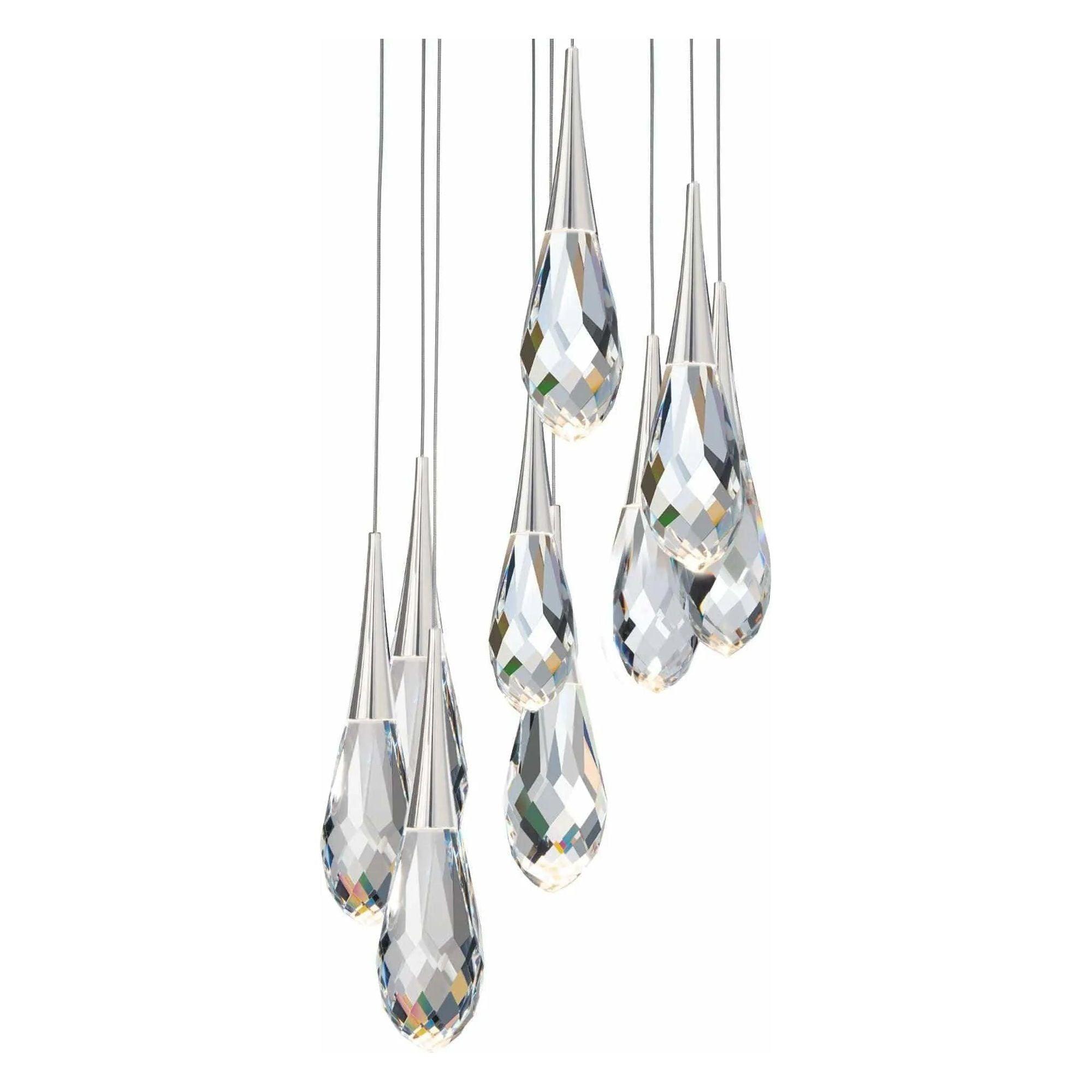 Schonbek Beyond - Hibiscus 9 Light LED Multi-Light Pendant - BPD21209-PN - Canada Light Shop
