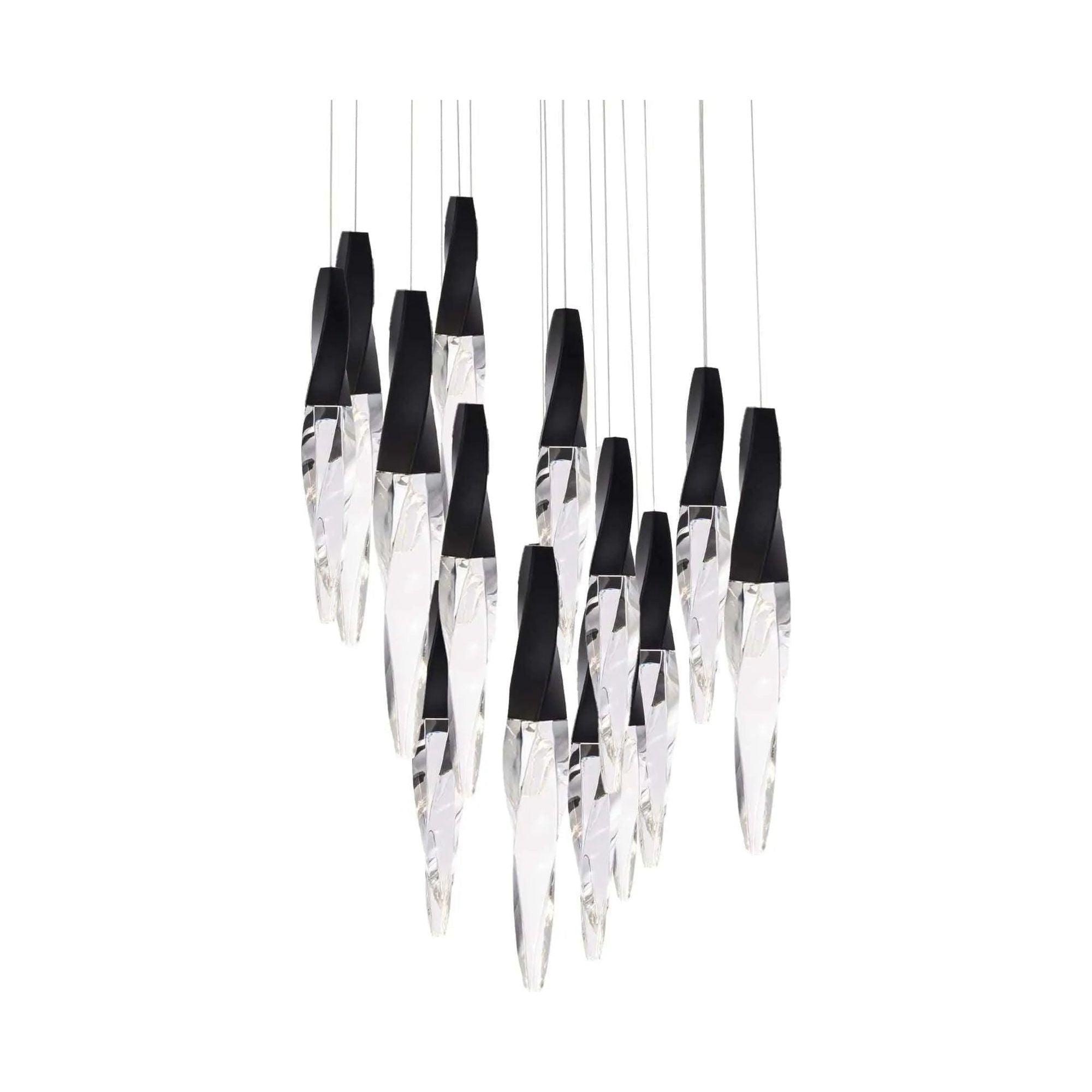 Schonbek Beyond - Kindjal 15 Light LED Multi-Light Pendant - BPD13215-BK - Canada Light Shop