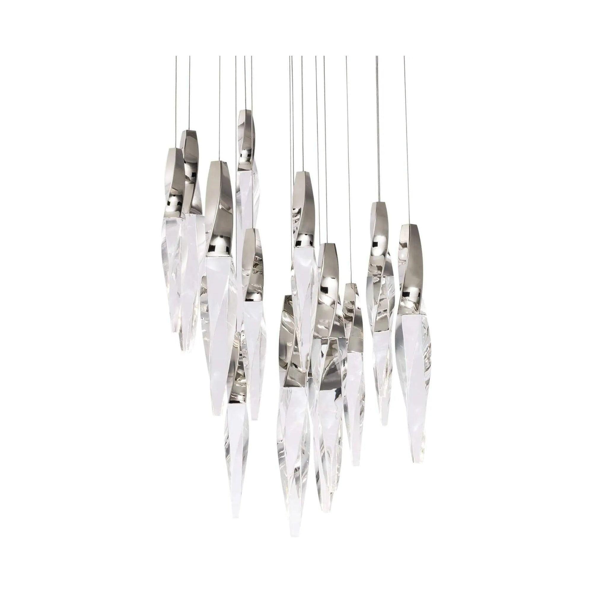 Schonbek Beyond - Kindjal 15 Light LED Multi-Light Pendant - BPD13215-PN - Canada Light Shop