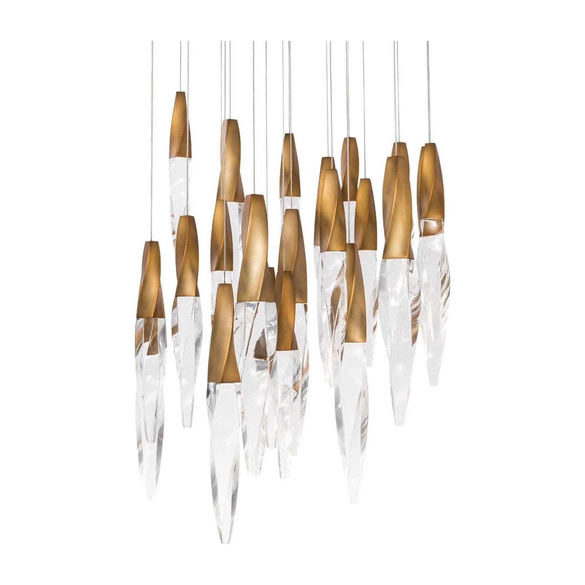 Schonbek Beyond - Kindjal 21 Light LED Multi-Light Pendant - BPD13221-AB - Canada Light Shop