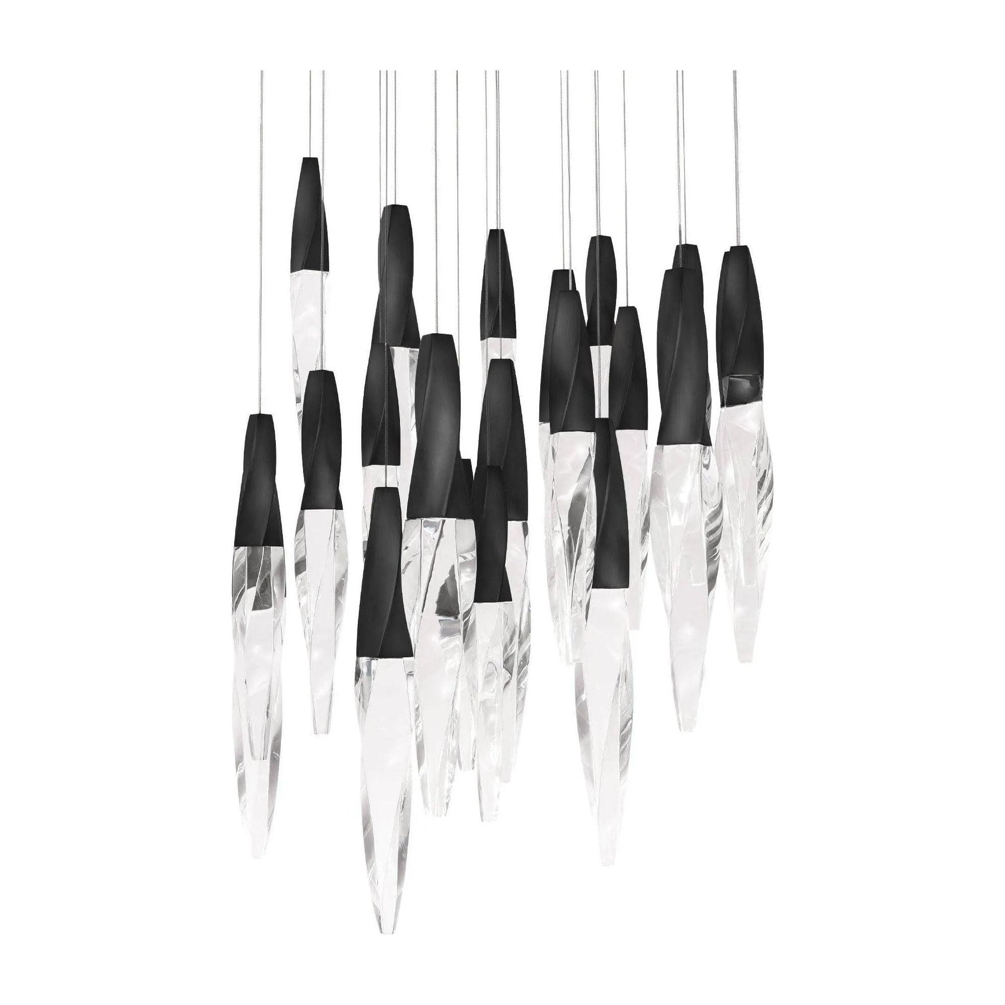 Schonbek Beyond - Kindjal 21 Light LED Multi-Light Pendant - BPD13221-BK - Canada Light Shop