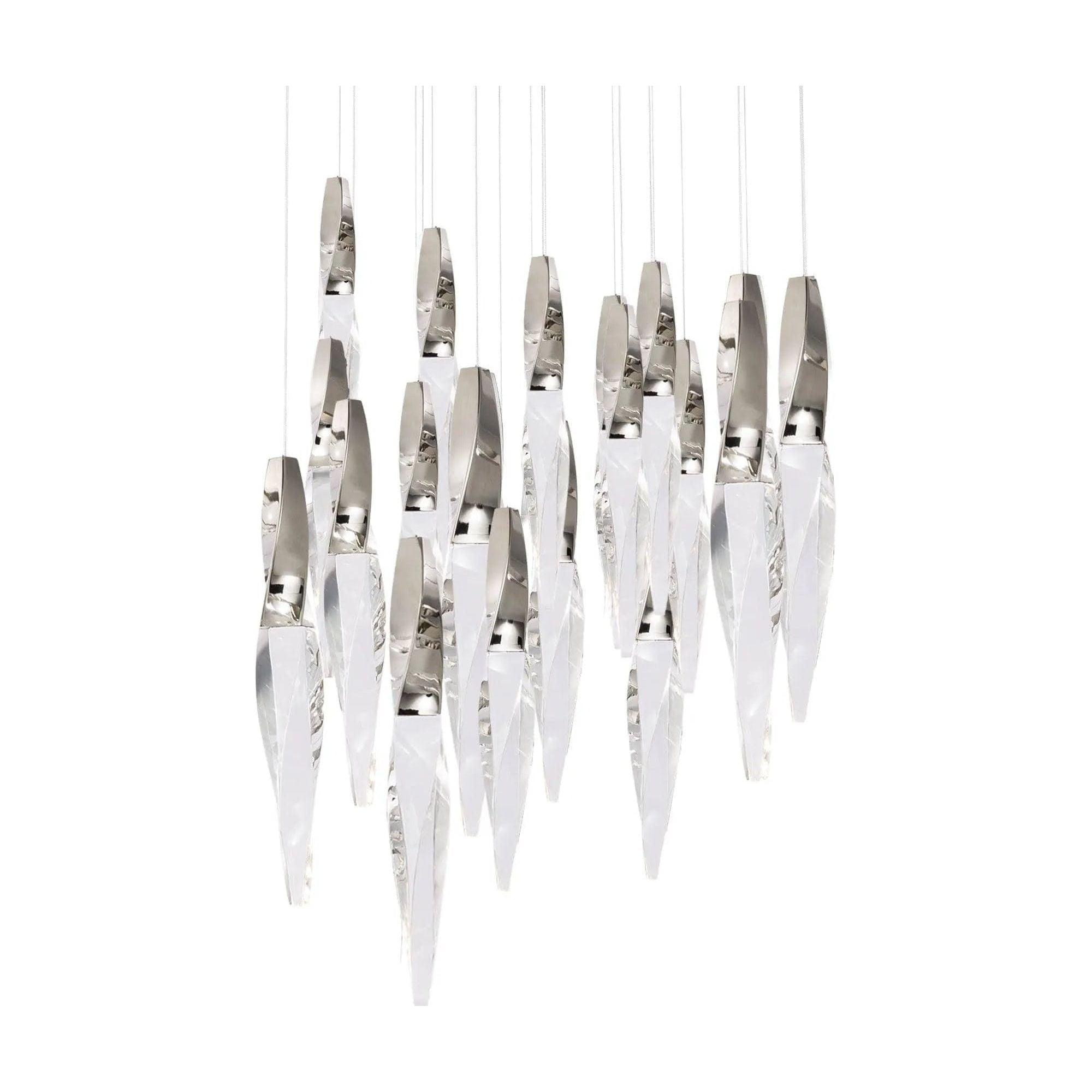 Schonbek Beyond - Kindjal 21 Light LED Multi-Light Pendant - BPD13221-PN - Canada Light Shop