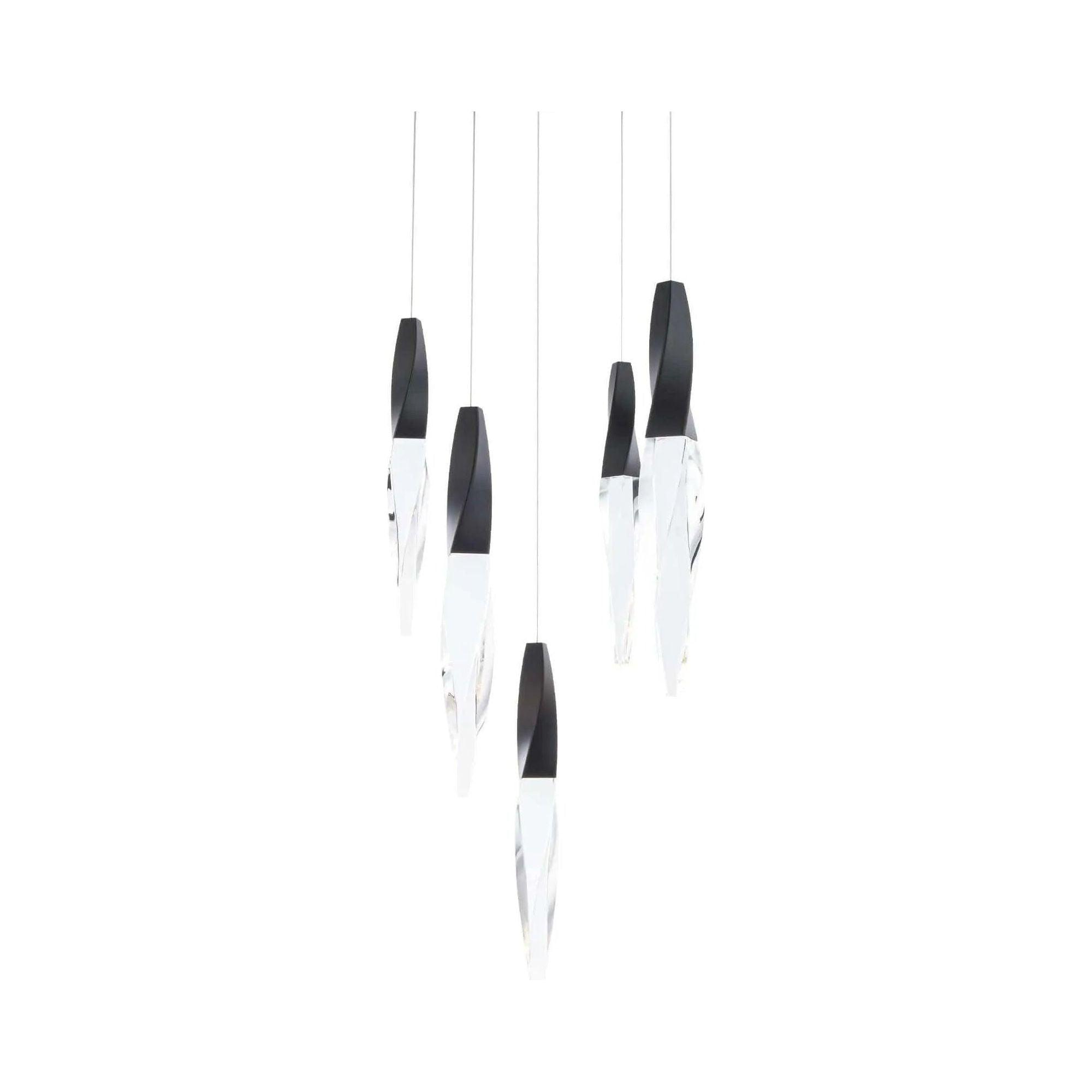 Schonbek Beyond - Kindjal 5 Light LED Multi-Light Pendant - BPD13205-BK - Canada Light Shop