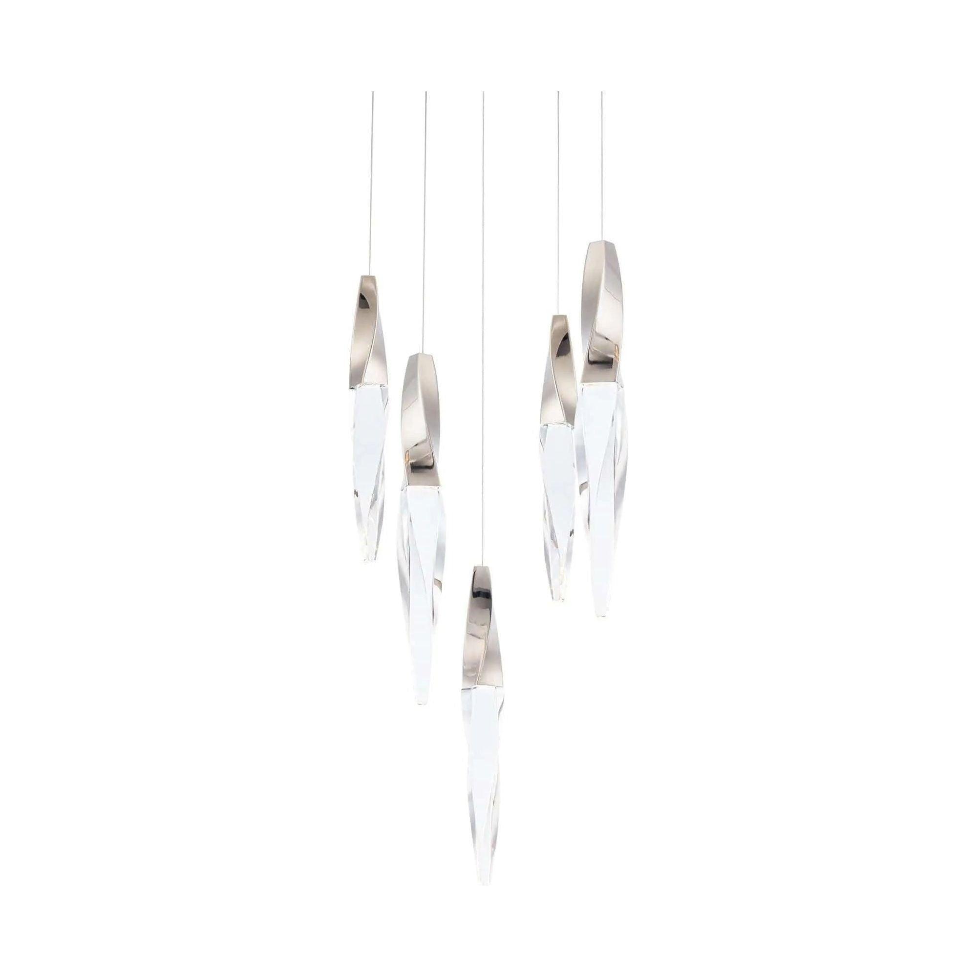 Schonbek Beyond - Kindjal 5 Light LED Multi-Light Pendant - BPD13205-PN - Canada Light Shop