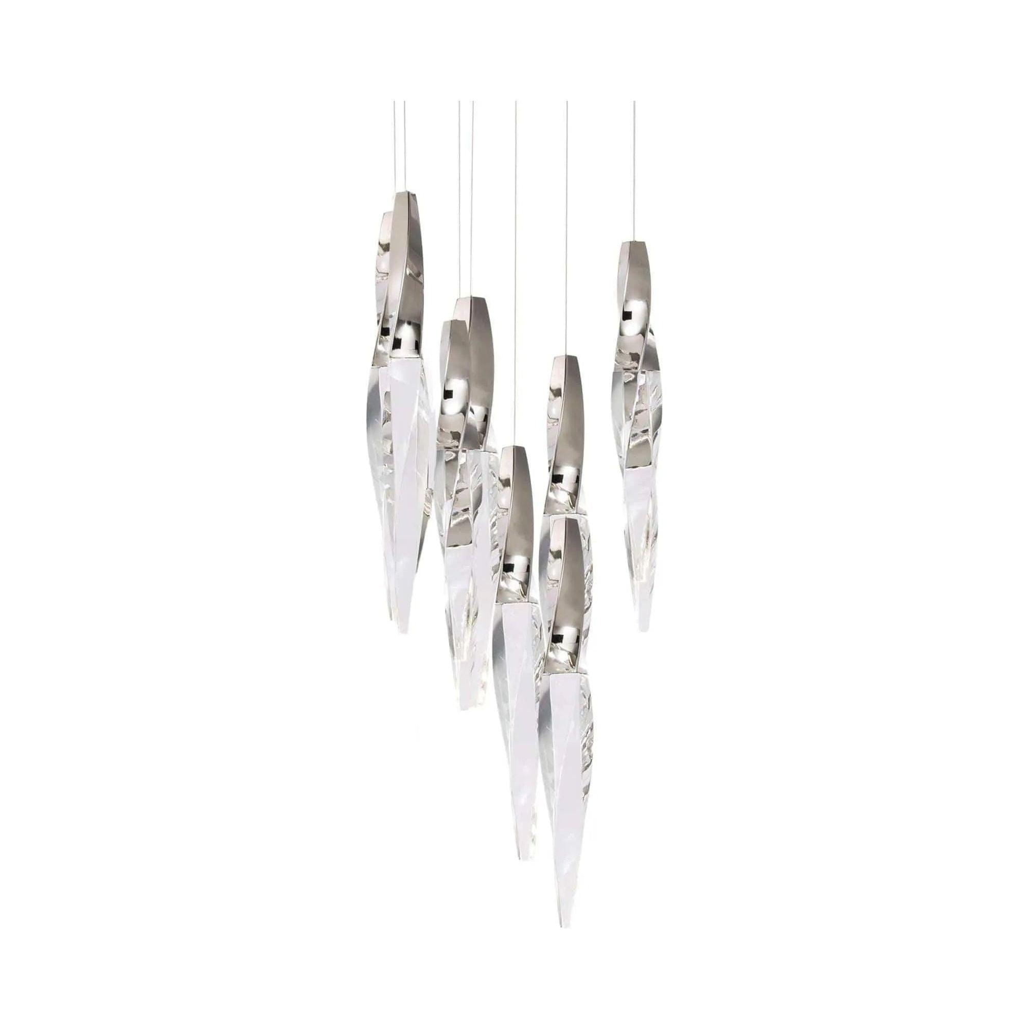 Schonbek Beyond - Kindjal 9 Light LED Multi-Light Pendant - BPD13209-PN - Canada Light Shop