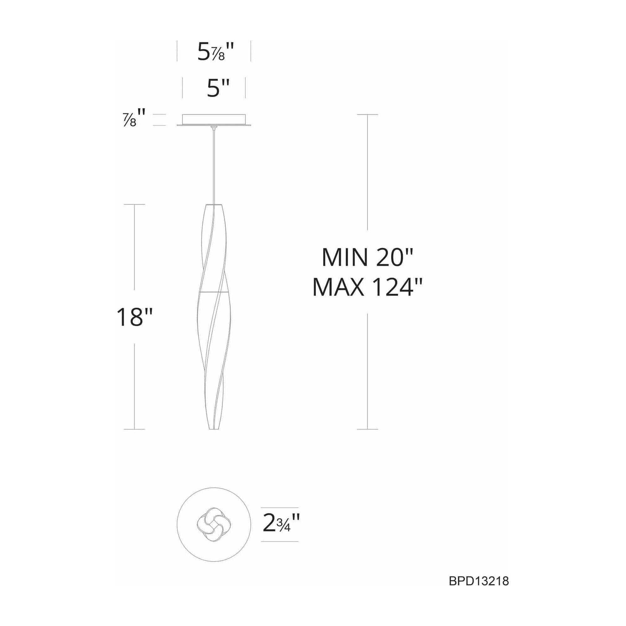 Schonbek Beyond - Kindjal LED Mini Pendant - BPD13214-AB - Canada Light Shop